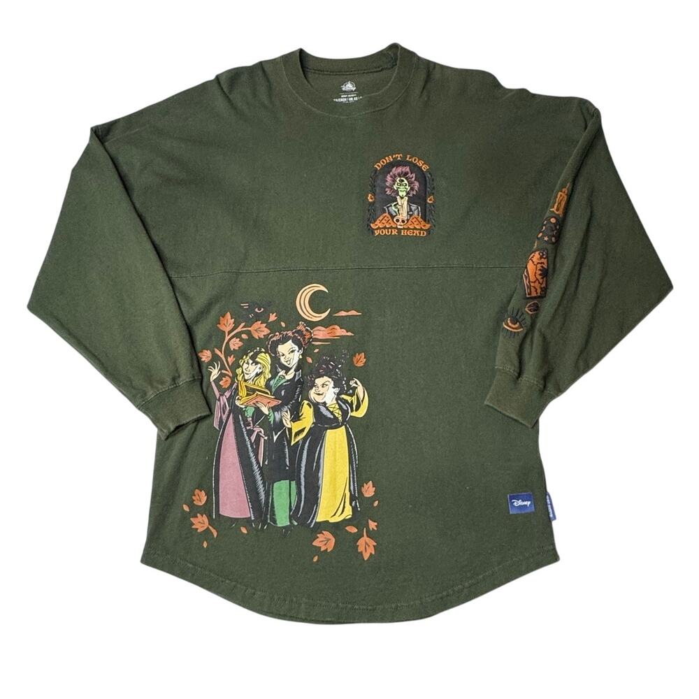 Disney Parks Hocus Pocus Spirit Jersey Green XS Sanderson Sisters Halloween